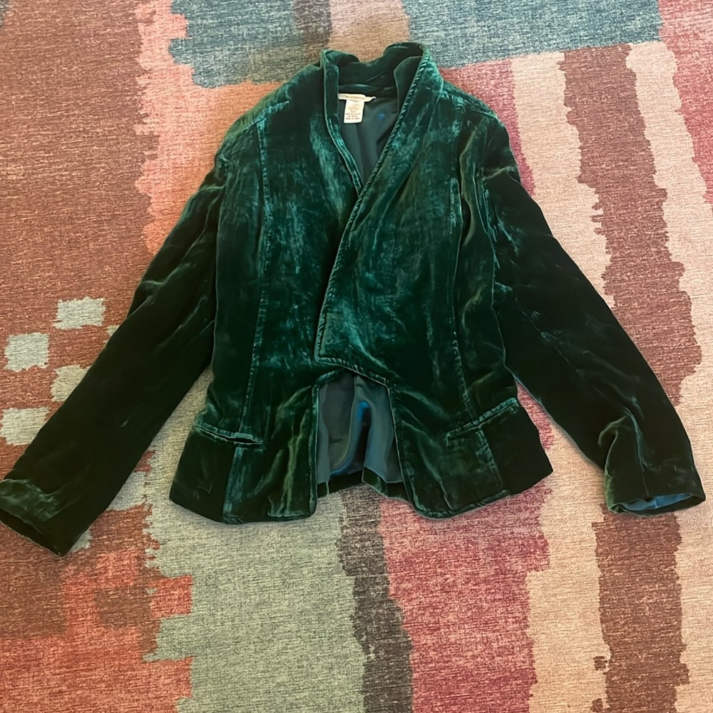 Sundance Emerald Green Velvet Blazer